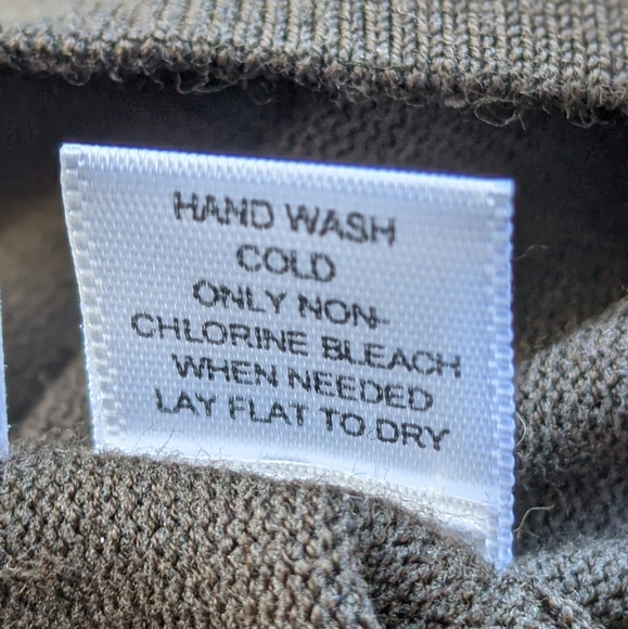 Ann Taylor double V-neck lightweight brown sweater - Picture 9 of 11